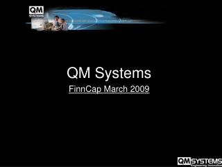 QM Systems FinnCap March 2009