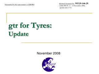 gtr for Tyres: Update