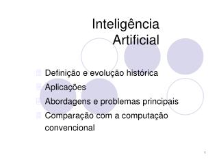Inteligência Artificial