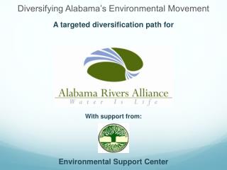 Diversifying Alabama’s Environmental Movement A targeted diversification path for
