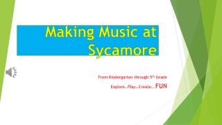 Making Music at Sycamore