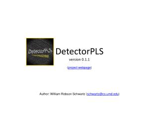 DetectorPLS version 0.1.1