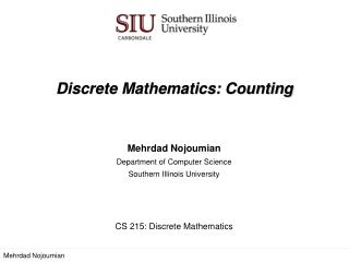 Discrete Mathematics: Counting