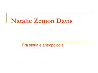 Natalie Zemon Davis