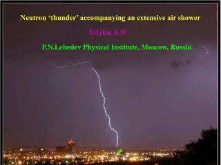 Neutron ‘thunder’ accompanying an extensive air shower