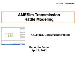 AMESim Transmission Rattle Modeling
