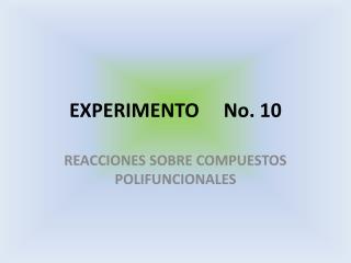 EXPERIMENTO No. 10