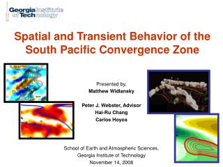 Spatial and Transient Behavior of the South Pacific Convergence Zone