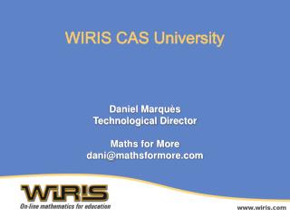 WIRIS CAS University