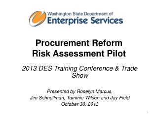 Procurement Reform Risk Assessment Pilot