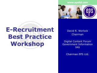 E-Recruitment Best Practice Workshop