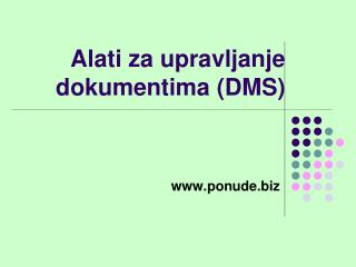 Alati za upravljanje dokumentima (DMS)
