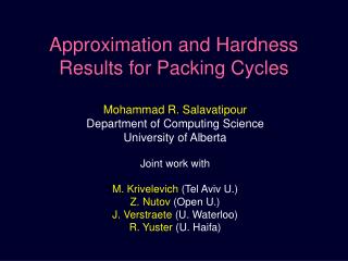 Approximation and Hardness Results for Packing Cycles