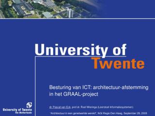 Besturing van ICT: architectuur-afstemming in het GRAAL-project