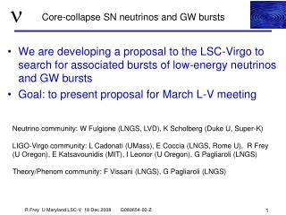 Core-collapse SN neutrinos and GW bursts