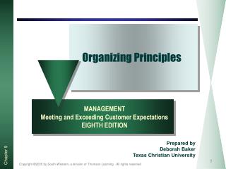 Organizing Principles