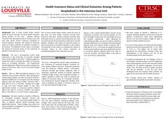 Health Insurance Status and Clinical Outcomes Among Patients