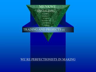 WE`RE PERFECTIONISTS IN MAKING