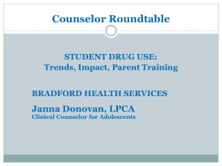 Counselor Roundtable