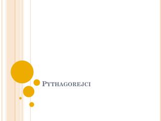 Pythagorejci