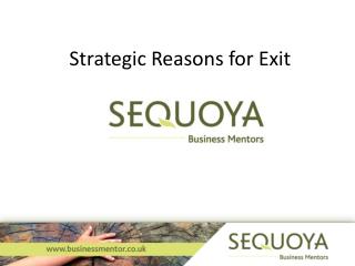Strategic Reasons for Exit