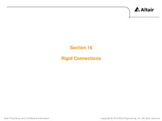 Section 16 Rigid Connections