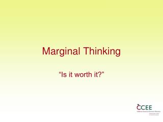 Marginal Thinking