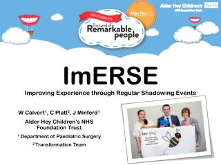 ImERSE Improving Experience through Regular Shadowing Events