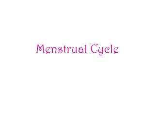 Menstrual Cycle