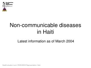 Non-communicable diseases in Haiti