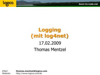Logging (mit log4net)