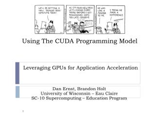Using The CUDA Programming Model