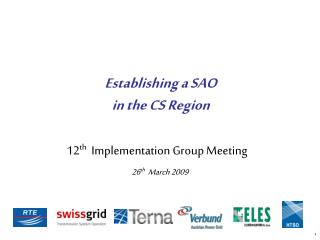 12 th Implementation Group Meeting 26 th March 2009