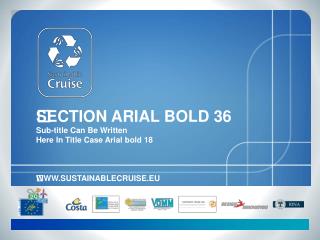 ﻿SECTION ARIAL BOLD 36 Sub-title Can Be Written Here In Title Case Arial bold 18