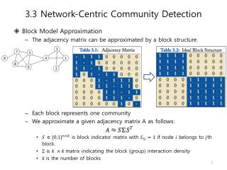 3.3 Network-Centric Community Detection