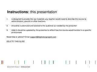 Instructions: this presentation