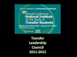 Transfer Leadership Council 2011-2012