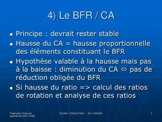 4) Le BFR / CA