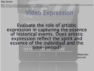 Video Expression