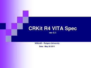 CRKit R4 VITA Spec rev 0.1