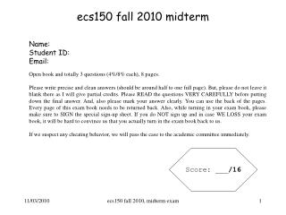 ecs150 fall 2010 midterm
