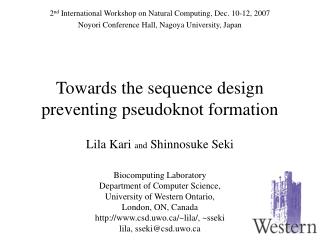 Towards the sequence design preventing pseudoknot formation