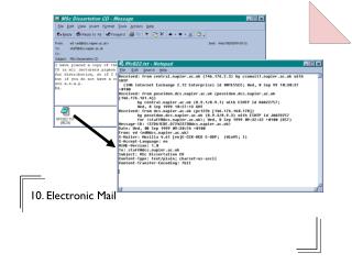 10. Electronic Mail