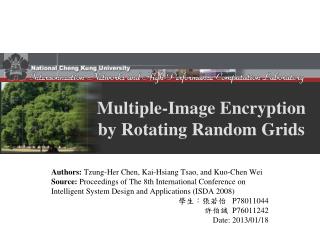 Multiple-Image Encryption by Rotating Random Grids