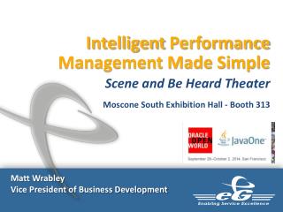 Intelligent Performance Management Made Simple Scene and Be Heard Theater
