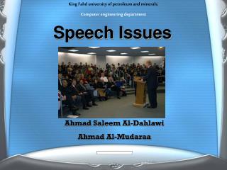 Speech Issues