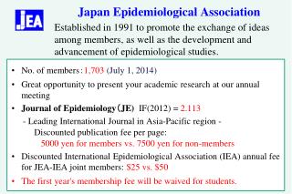 Japan Epidemiological Association