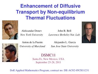 Enhancement of Diffusive Transport by Non-equilibrium Thermal Fluctuations
