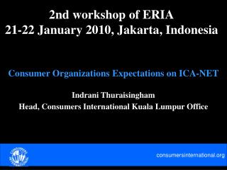 2nd workshop of ERIA 21-22 January 2010, Jakarta, Indonesia