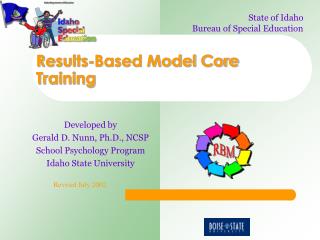 Results-Based Model Core Training